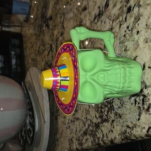 Unique Neon Green Skull Mug